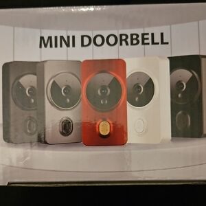 Mini Doorbell in Red, Black, and White